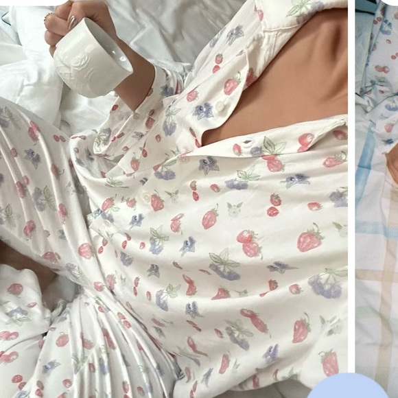 Djerf Avenue Go Slow Summer Berries pajama set - Picture 5 of 15